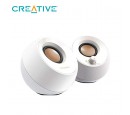 PARLANTE CREATIVE PEBBLE 4.4W 2.0 3.5MM USB-POWER WHITE (51MF1680AA001)